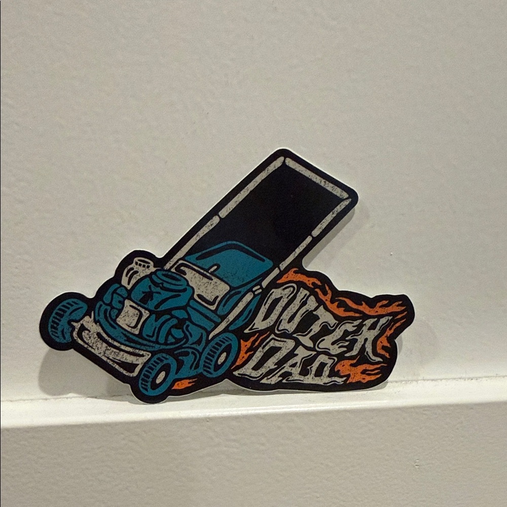 Dutch Bros Racing Lawn Mower Sticker - Dutch Dad